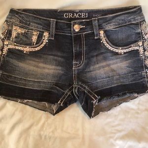 Grace embellished shorts